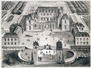 Versailles sous Louis XIII - rytina od Unknown artist
