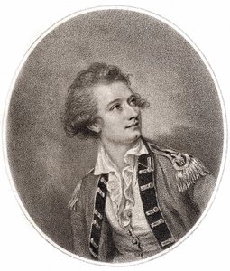 Vicente Lunardi, italský aeronautik, který 14. září 1784 provedl první výstup balonem v Anglii. Rytina z konce 18. století. od Unknown artist