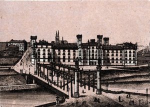 Vídeň (Vídeň), Rakousko: pohled na arzenál prince Rudolfa a most Augarten. v „“ Svět ilustruje 168 pohledů““ Nedatováno (konec 19. století) od Unknown artist
