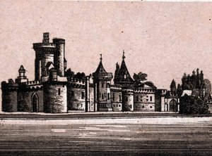 Vídeň, Rakousko: pohled na hrad Laxenburg (hrad Laxenburgh ve Vídni). v „“ Svět ilustruje 168 pohledů““ Nedatováno (konec 19. století) od Unknown artist