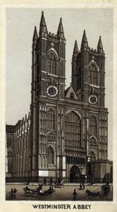Pohled na Westminster Abbey, Londýn, Anglie. od Unknown artist