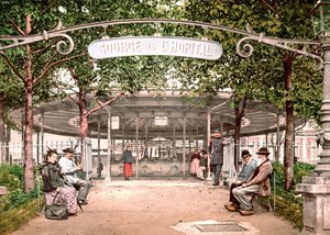 Pohled na nemocnici Vichy: Zdroj nemocnice. Fotochrome SD. v. 1890. od Unknown artist