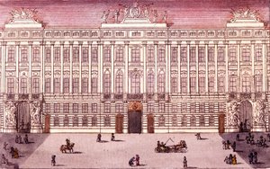 Pohled na císařské kancléřství ve Vídni, Rakousko Rytina z roku 1820 od Unknown artist