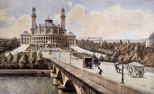 Pohled na Palais du Trocadero (Paříž) v roce 1898. od Unknown artist