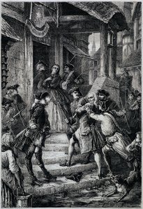 Voltaire (1694 - 1778) zatčen ve Frankfurtu v roce 1753 na příkaz velkého Fridricha II. - v Histoire de France od nejvzdálenějších dob do roku 1789 M. Guizot od Unknown artist