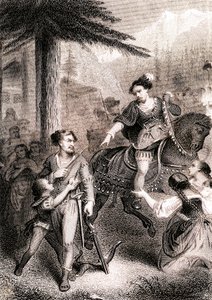 William Tellin sanotaan ampuneen ulosottomies Gessleriä isänmaalliseen sveitsiläiseen legendaan od Unknown artist