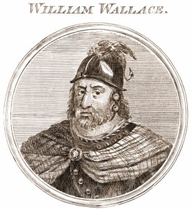 William Wallace. Skotský kuchař 1270-1305. Rytina 19. století od Unknown artist