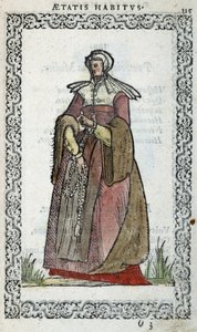 Žena picarde – v „“Habits et effigies”” od Jeana Sulperia od Unknown artist