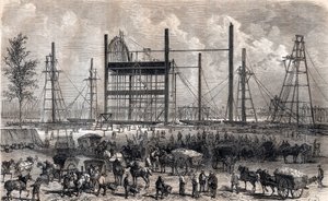 Díla Marsova pole v Paříži na konci dubna 1866 - rytina 1867 od Unknown artist