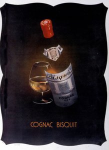 reklamní plakát na Cognac Bisquit. 1932. od Unknown artist