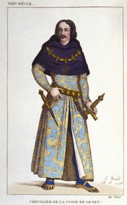 kostým Chevalier de la Cosse od Geneta pozdější do roku 1365. rytina z roku 1830 od Unknown artist