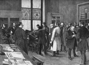 v kabinetu Louise Pasteura v roce 1886. od Unknown artist