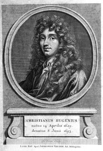 portrét Christiaana Huygense. Nizozemský fyzik a matematik (1629 až 1695). 19. století rytina od Unknown artist