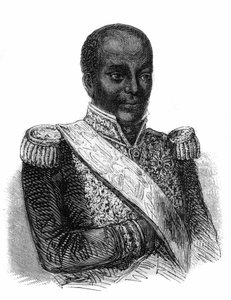 portrét Faustina Soulouque (1782-1867), prezidenta (1847-1849) a císaře (1849-1859) Haiti pod jménem Faustin I. od Unknown artist