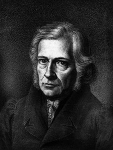 portrét Friedricha Daniela Ernsta Schleiermachera. 1768 - 1834. Protestantský teolog a německý filozof. od Unknown artist
