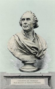 portrét Giovanniho Giacoma Casanovy (1725-1798), italského dobrodruha a spisovatele. od Unknown artist