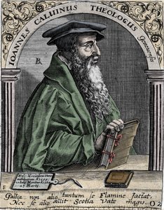 portrét Jeana Calvina (1509-1564), francouzského náboženského reformátora a spisovatele. od Unknown artist