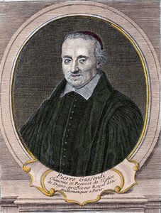 portrét Pierra Gassendiho (1592-1655), francouzského filozofa, astronoma, matematika a fyzika. od Unknown artist