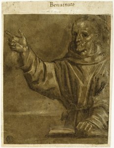 Kázání svatého Bernardina ze Sieny z otevřené knihy od Unknown Sienese