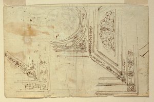 Kresba, stropní dekorace, 1810-1820