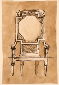 Kresba, židle, 1780-1790 od Unknown artistUnknown artist