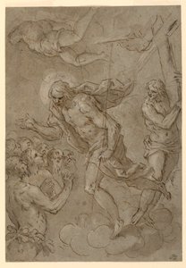 Kresba, Kristus v limbu, 1625-1628 od Unknown artistUnknown artist