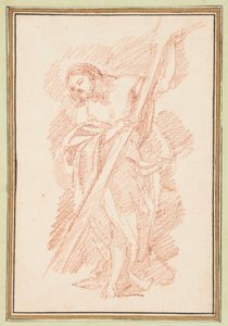 Kresba, stojící Kristus, asi 1759-70 od Unknown artistUnknown artist
