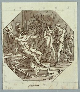 Kresba, Kontinence Scipia, 1811 od Unknown artistUnknown artist