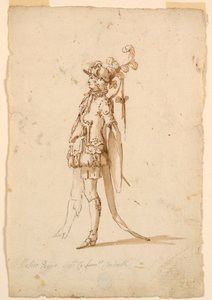 Kresba, kostýmní výprava: A Page for a Ballet, ca. 1720 od Unknown artistUnknown artist