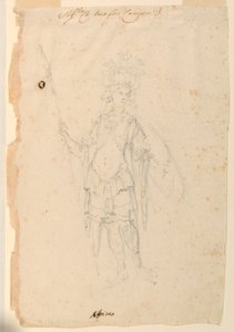 Kresba, kostýmní výprava: Afrika pro balet, asi 1720
