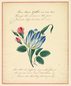 Blahopřání, "Odtud budeme společně milovat...", asi 1819 od Unknown artistUnknown artist