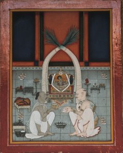 Maháráo Kišor Singh z Kóty slaví náboženský svátek od Unknown artistUnknown artist