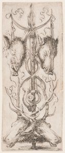 Tisk, Ornamenty nebo grotesky (Grotesque Ornament), asi 1653 od Unknown artistUnknown artist