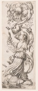 Tisk, Ornamenty nebo grotesky (Grotesque Ornament), asi 1653 od Unknown artistUnknown artist