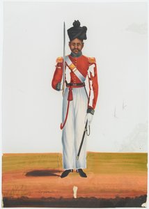 Subadar 2. martinského praporu, armáda Madras od Unknown artist