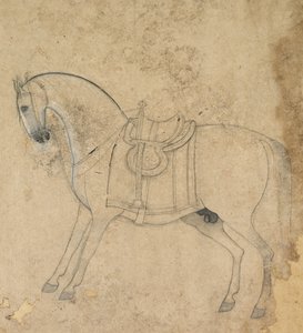 Osedlý kůň od Unknown artist