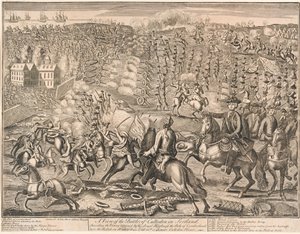 Pohled na bitvu u Cullodenu ve Skotsku?, 1746 od Unknown