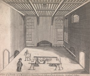 A View of ye Inside of ye Kitchen of Christ Church College, Oxon dříve Cardinal College; [není očíslováno] (svazek jedna) od Unknown artist