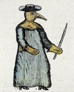 Lékařské šaty v dobách moru od Unknown artist