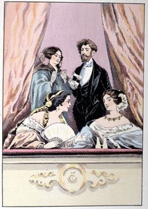 Lóže v Divadle Italů od Unknown artist