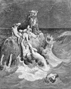 Scéna potopy, Genesis od Unknown artist