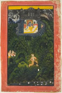 Abhisarika Nayika (hrdinka běžící za milencem) od Unknown artist