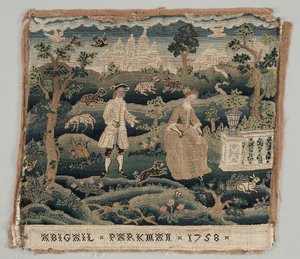 Výšivka Abigail Parkman od Unknown artist