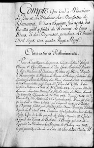 Účetní kniha za rok 1789 majetku vévody z Rochefoucauld Liancourt. od Unknown artist