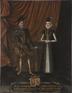 Adolphe de Holstein Gottorp et Christine de Hesse - vévoda Adolf z Holštýnska-Gottorpu od Unknown artist