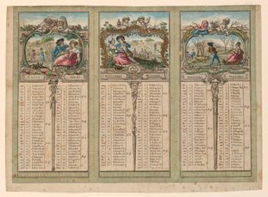 Almanach na rok 1789 od Unknown artist