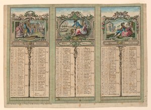 Almanach na rok 1789 od Unknown artist