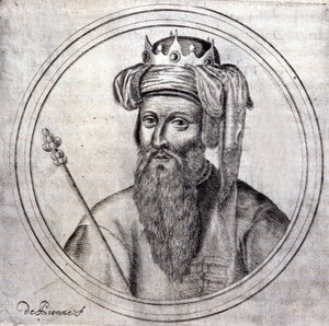 Amedee VIII (1383-1451), hrabě, tehdejší vévoda Savojský, poslední antipapež pod jménem Felix V. Rytina v „“ Genealogické historii královského rodu Savoye“ od Samuela Guichenoua, Lyon 1660. od Unknown artist