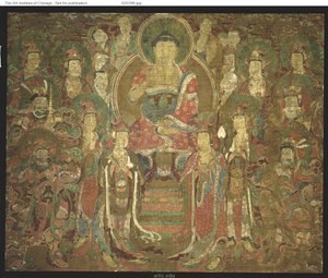 Buddha Amitabha se shromážděním 아미타불회도 od Unknown artist