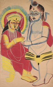 Annapurna a Šiva od Unknown artist